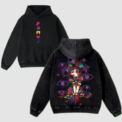 Pomni The Amazing Digital Circus Printed Unisex Washed T-Shirt 