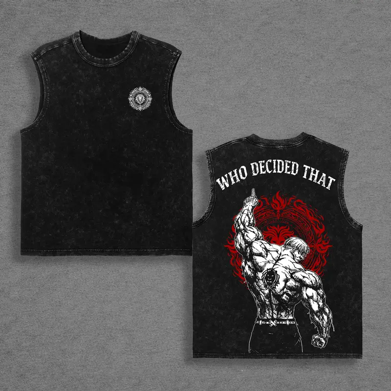 Escanor Seven Deadly Sins Vintage Unisex Washed T-Shirt