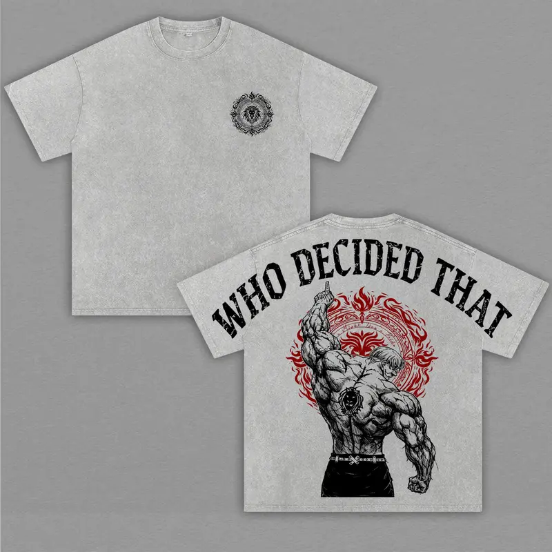 Escanor Seven Deadly Sins Vintage Unisex Washed T-Shirt