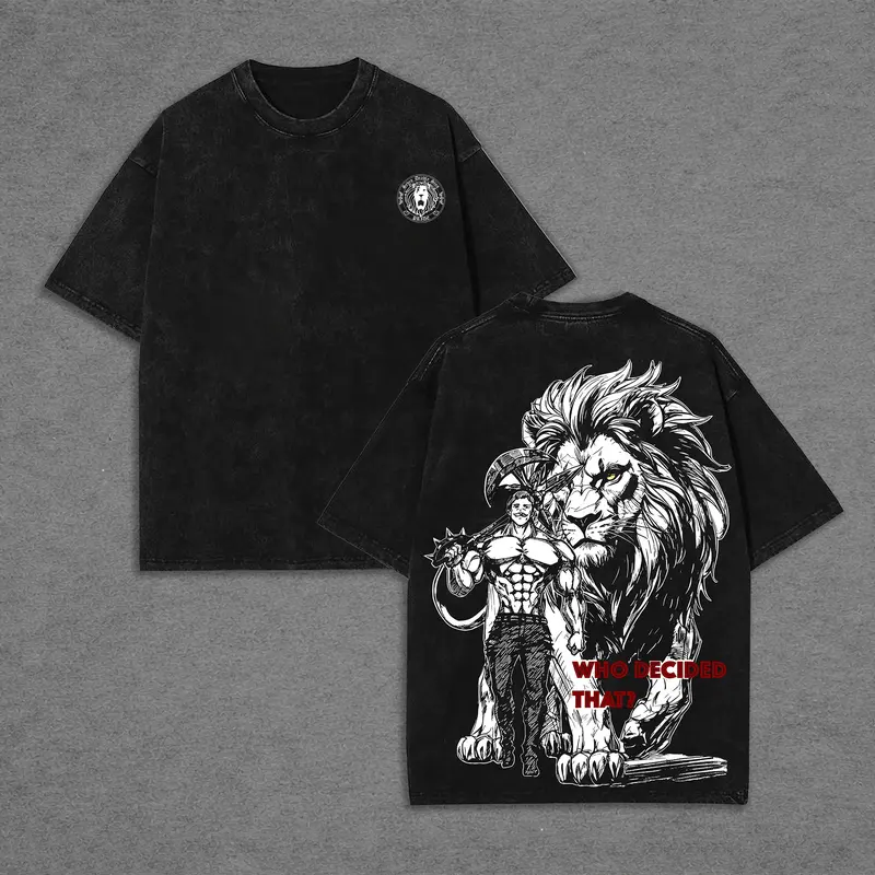 Escanor Seven Deadly Sins Vintage Unisex Washed T-Shirt