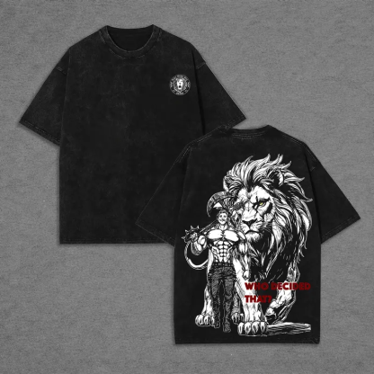 Escanor Seven Deadly Sins Vintage Unisex Washed T-Shirt