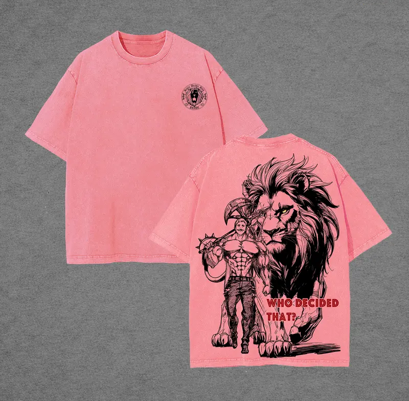 Escanor Seven Deadly Sins Vintage Unisex Washed T-Shirt