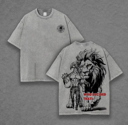 Escanor Seven Deadly Sins Vintage Unisex Washed T-Shirt