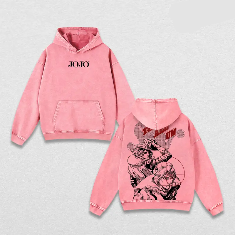 Johnny Joestar x Gyro Zeppeli  Vintage Unisex Washed T-Shirt | JoJo’s Bizarre Adventure 