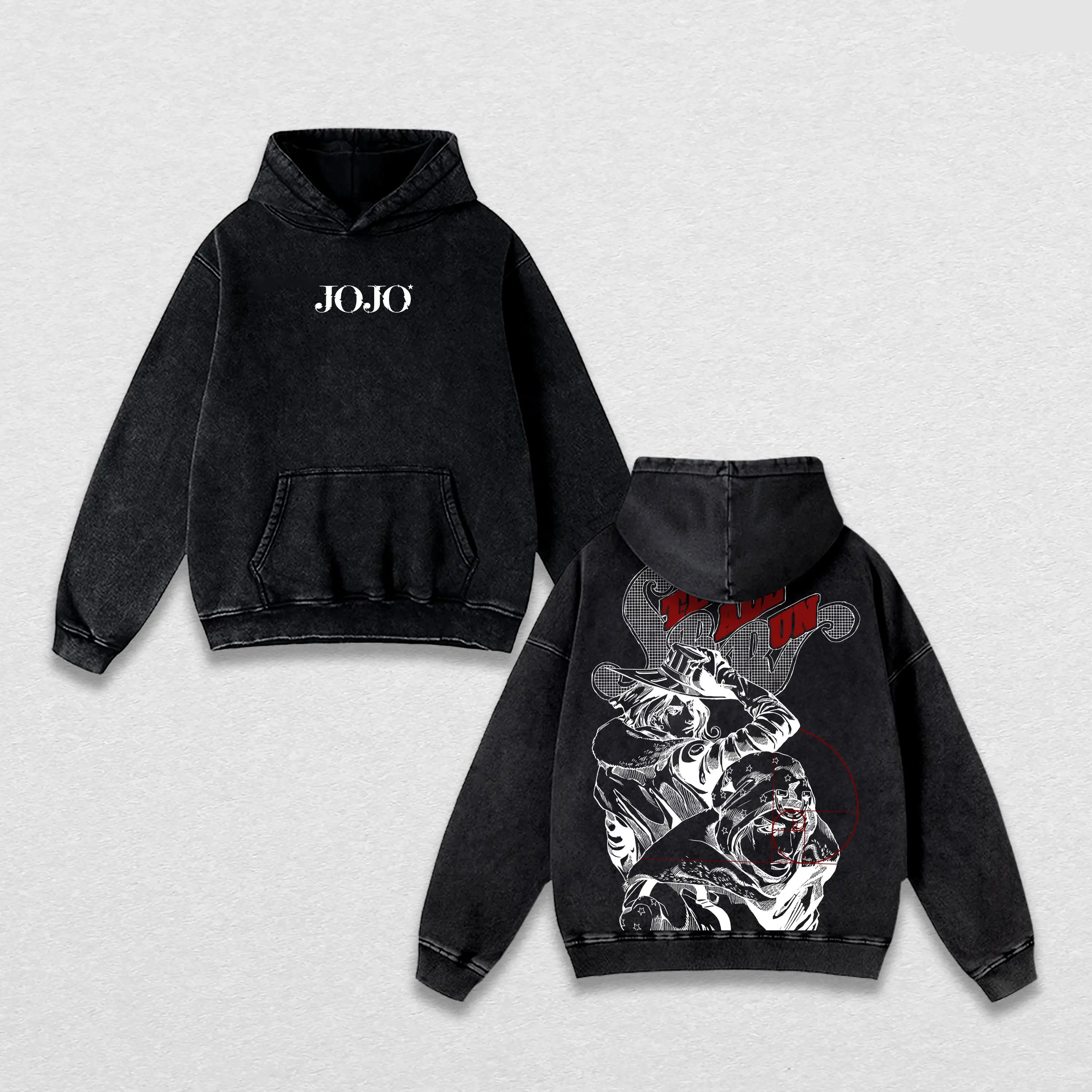 Johnny Joestar x Gyro Zeppeli  Vintage Unisex Washed T-Shirt | JoJo’s Bizarre Adventure 