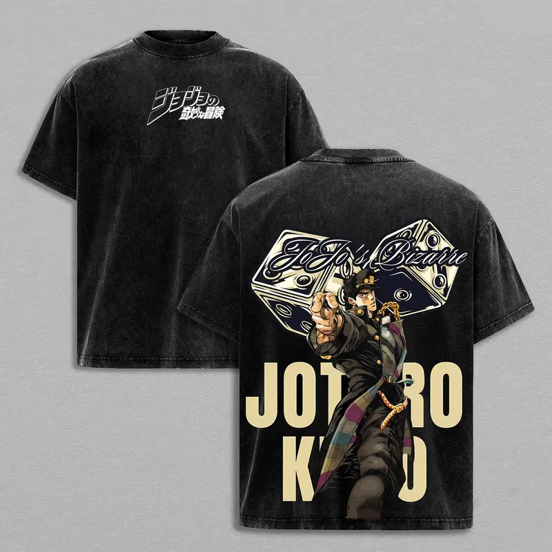 Jotaro Kujo Vintage Unisex Washed T-Shirt | JoJo’s Bizarre Adventure 