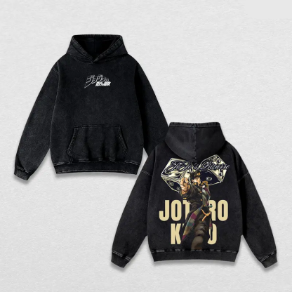 Jotaro Kujo Vintage Unisex Washed T-Shirt | JoJo’s Bizarre Adventure 
