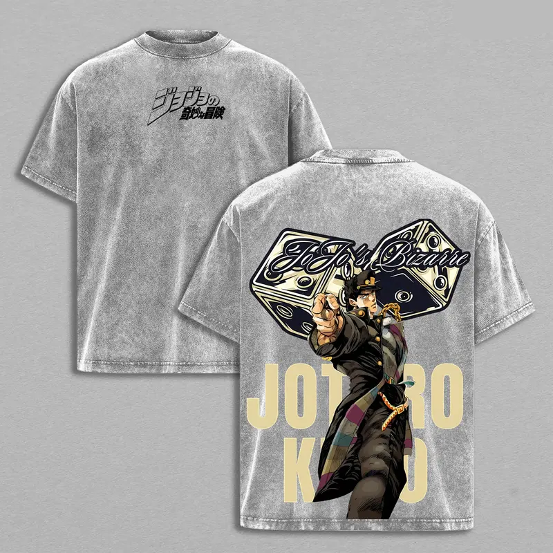 Jotaro Kujo Vintage Unisex Washed T-Shirt | JoJo’s Bizarre Adventure 
