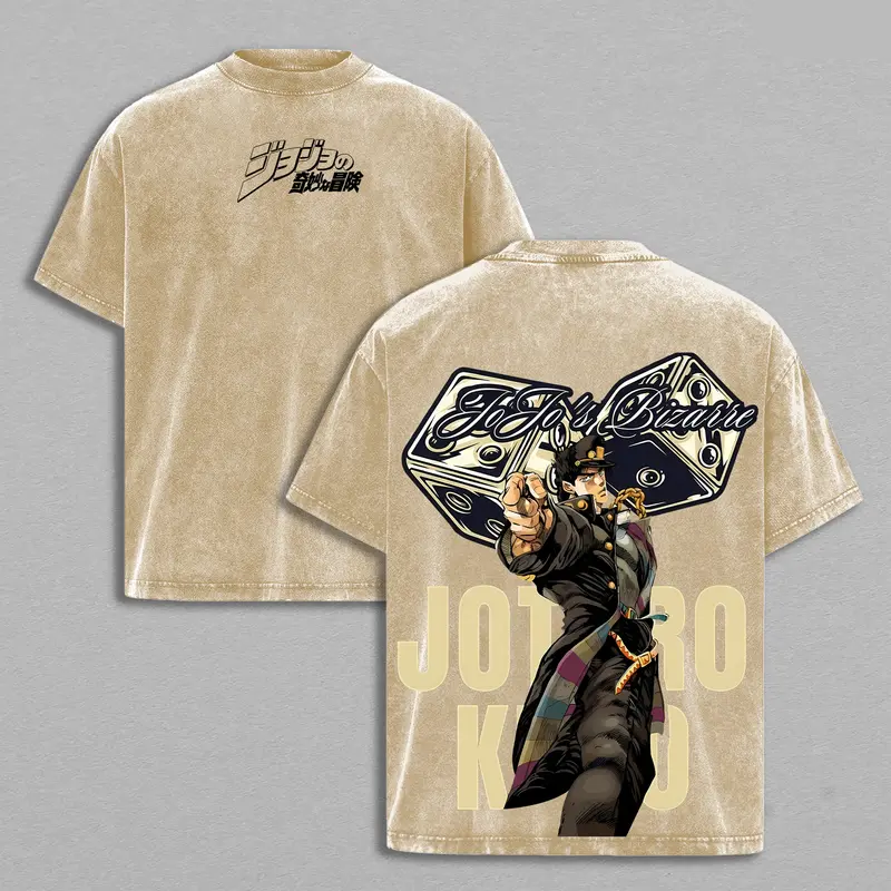 Jotaro Kujo Vintage Unisex Washed T-Shirt | JoJo’s Bizarre Adventure 