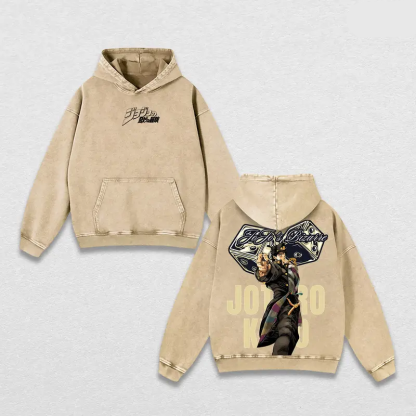 Jotaro Kujo Vintage Unisex Washed T-Shirt | JoJo’s Bizarre Adventure 
