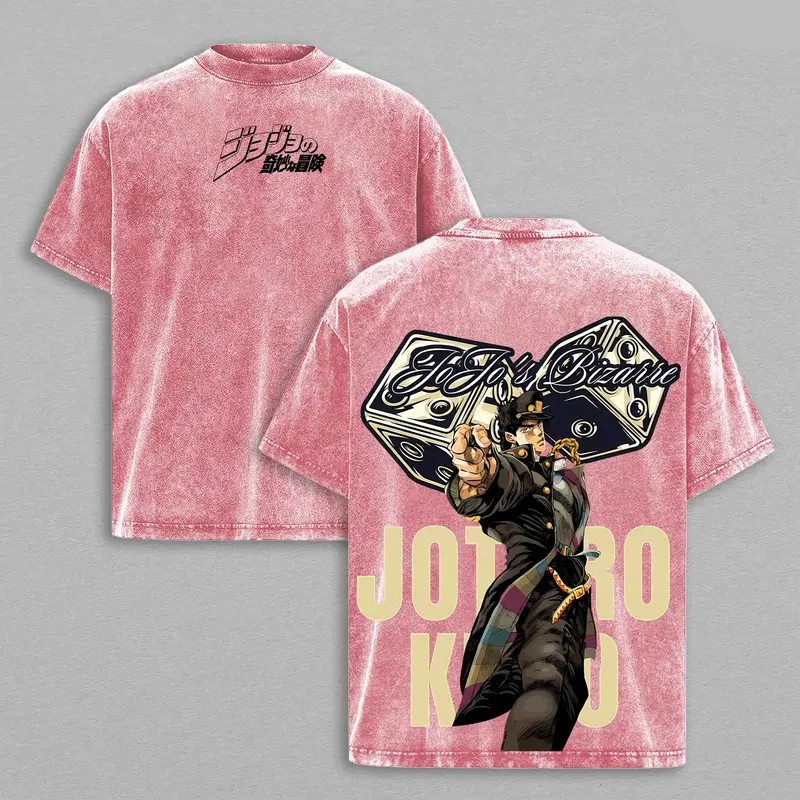 Jotaro Kujo Vintage Unisex Washed T-Shirt | JoJo’s Bizarre Adventure 