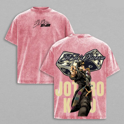 Jotaro Kujo Vintage Unisex Washed T-Shirt | JoJo’s Bizarre Adventure 