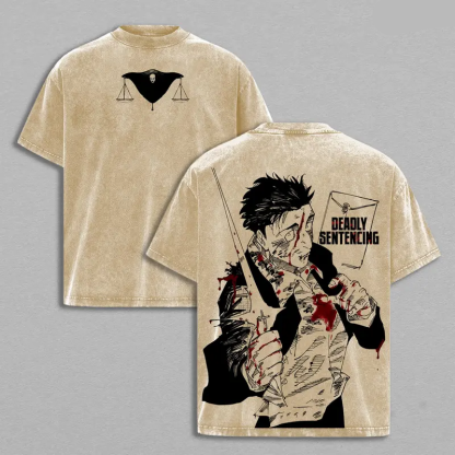 Hiromi Higuruma Vintage Unisex Washed T-Shirt | Jujutsu Kaisen