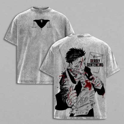 Hiromi Higuruma Vintage Unisex Washed T-Shirt | Jujutsu Kaisen