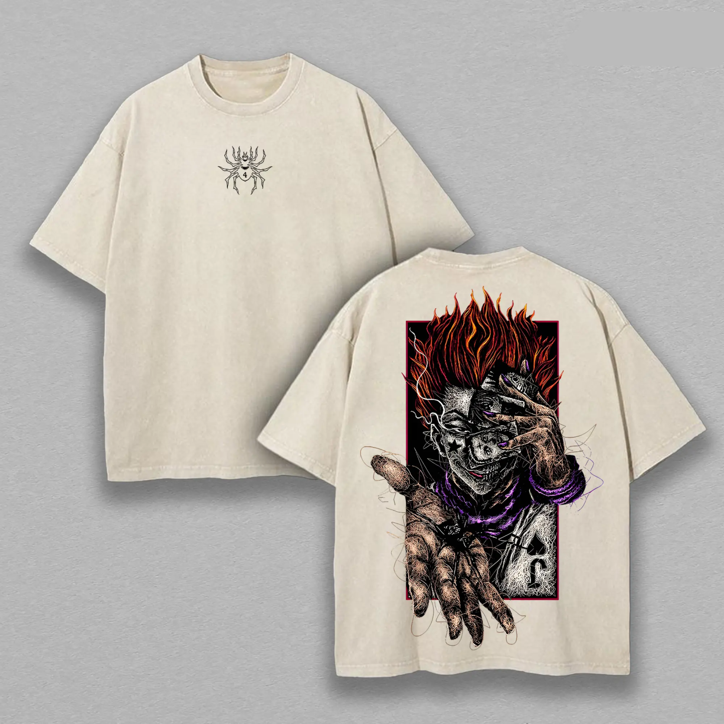 Hisoka Hunter x Hunter  Vintage Unisex Washed T-Shirt