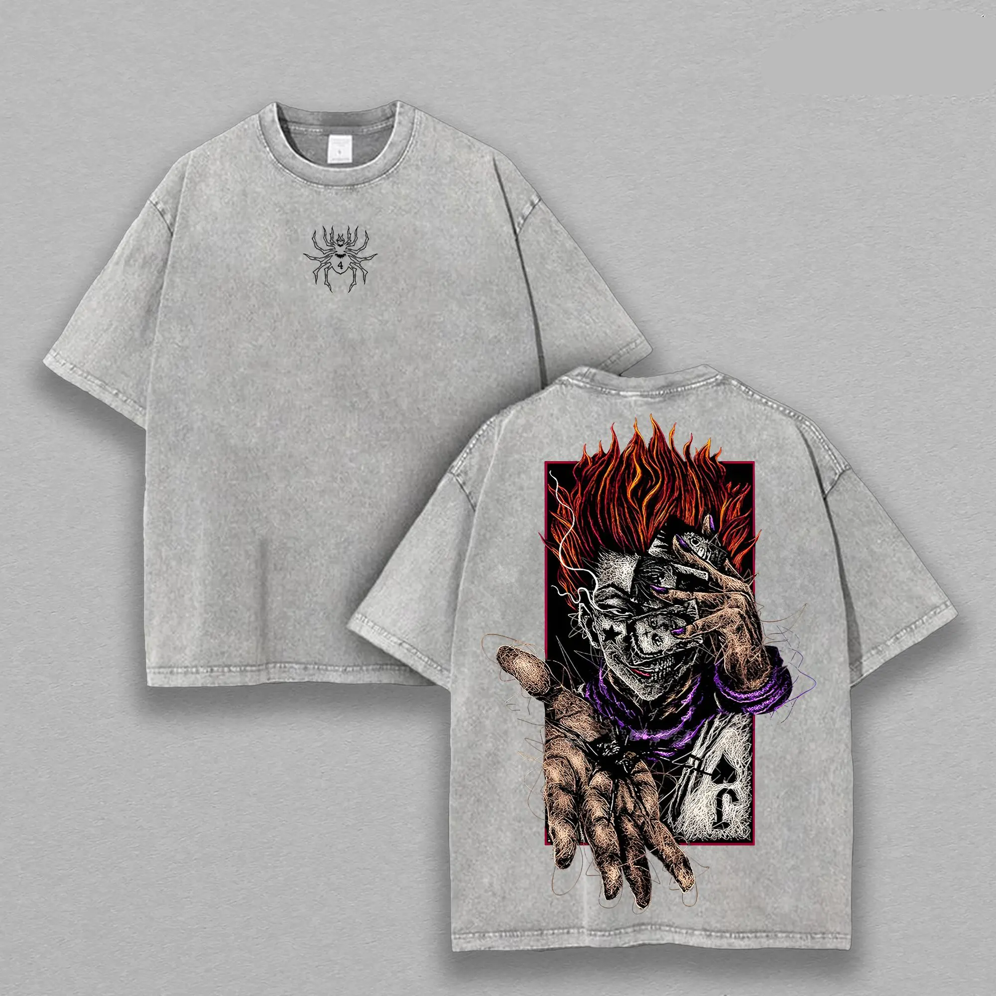 Hisoka Hunter x Hunter  Vintage Unisex Washed T-Shirt