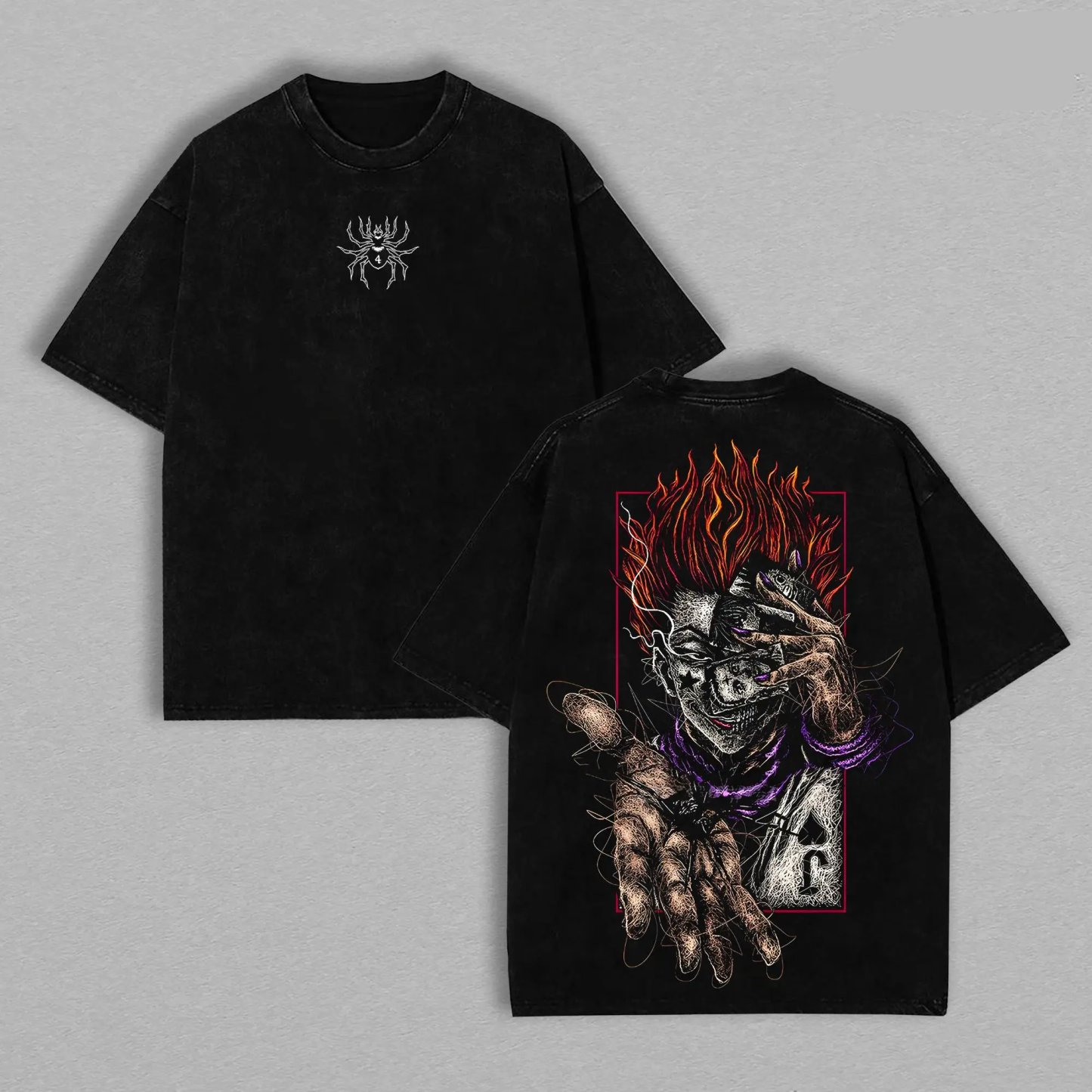 Hisoka Hunter x Hunter Vintage Unisex Washed T-Shirt