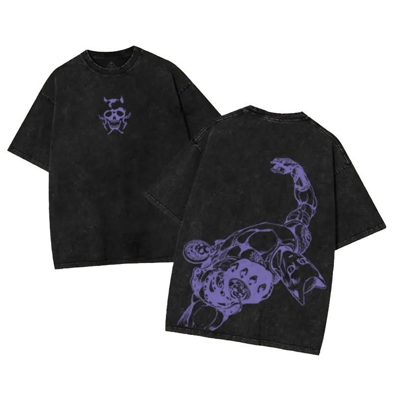 JoJo's Bizarre Adventure Vintage Unisex Washed T-Shirt