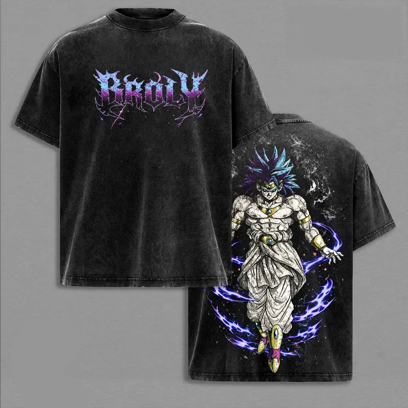 Broly Dragon Ball Vintage Unisex Washed T-Shirt