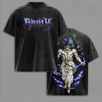 Broly Dragon Ball Vintage Unisex Washed T-Shirt
