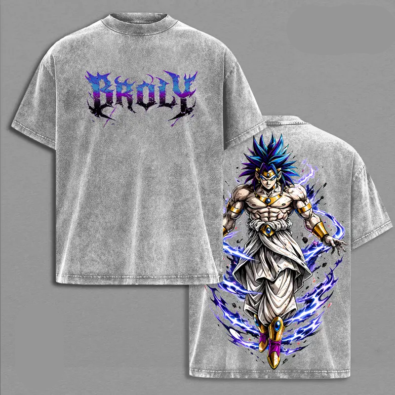 Broly Dragon Ball Vintage Unisex Washed T-Shirt
