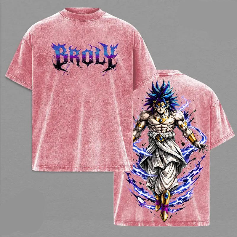 Broly Dragon Ball Vintage Unisex Washed T-Shirt