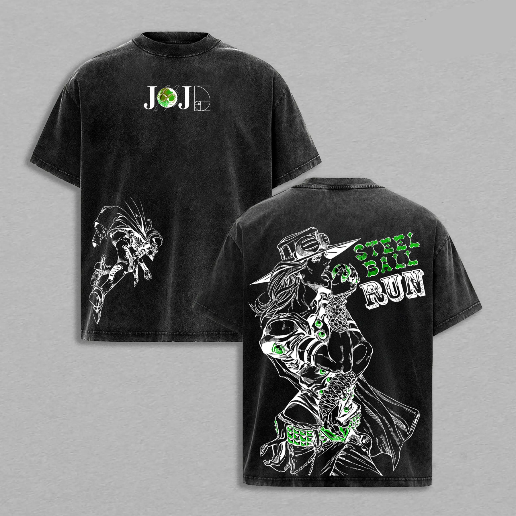 Gyro Zeppeli JoJo’s Bizarre Adventure Washed T-shirt