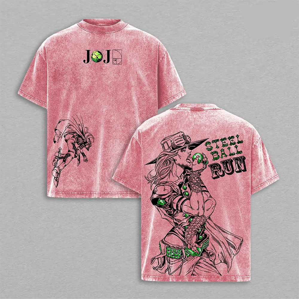 Gyro Zeppeli JoJo’s Bizarre Adventure Washed T-shirt