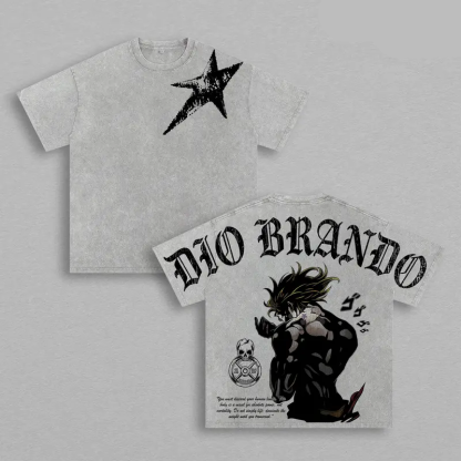 Dio Brando JoJo’s Bizarre Adventure  Washed T-shirt