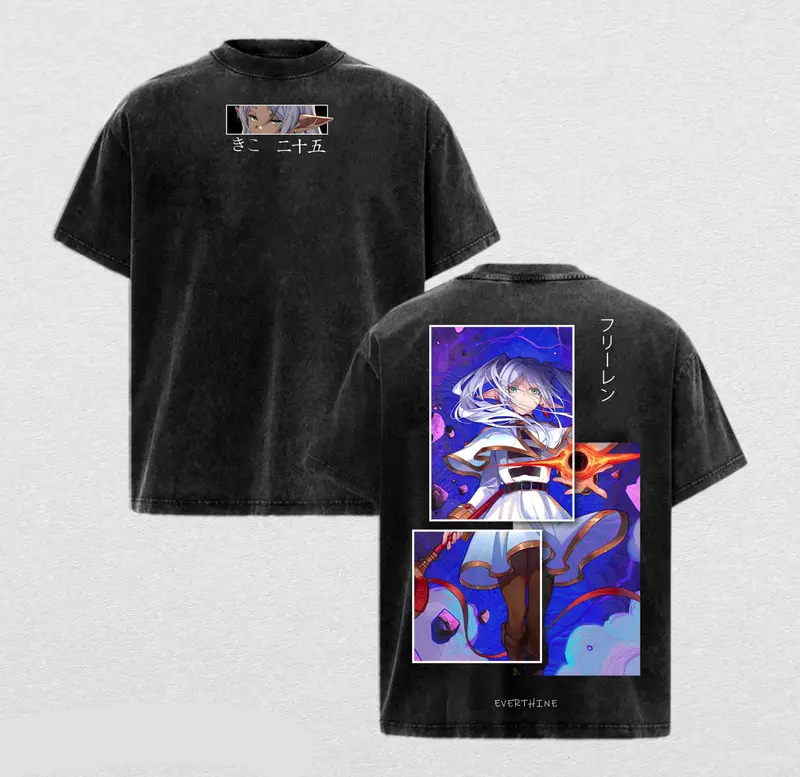 Frieren Printed Unisex Washed T-Shirt