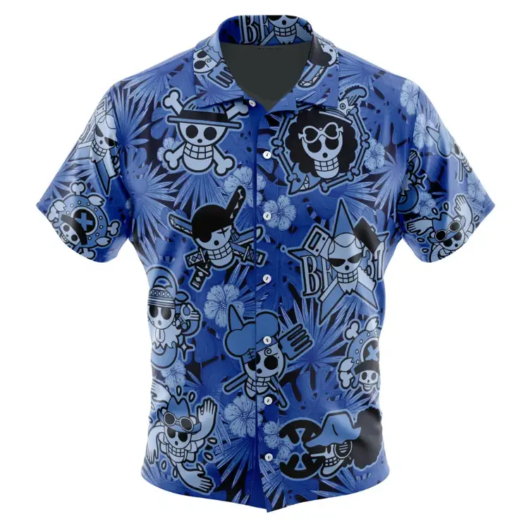 One Piece Hawaiian Button Up Aloha Shirt