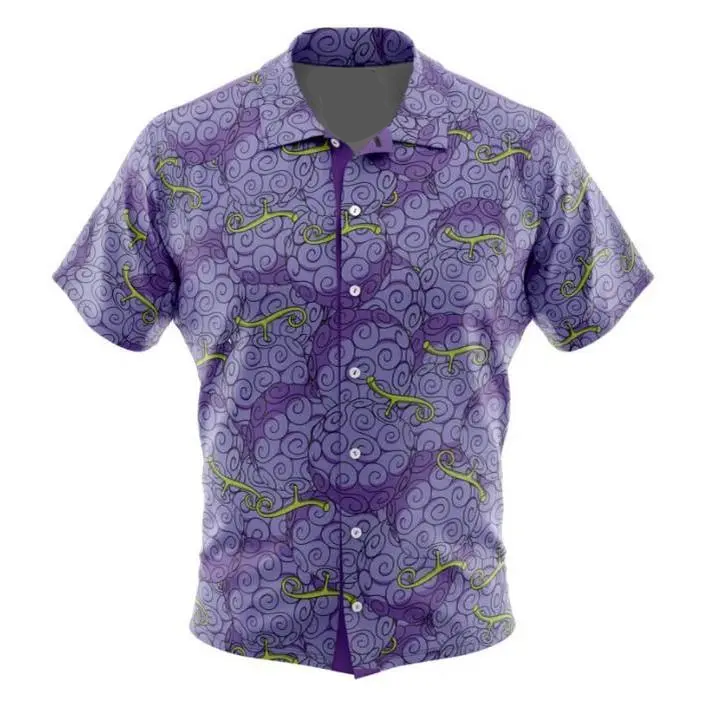 One Piece Hawaiian Button Up Aloha  Shirt