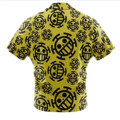 One Piece Hawaiian Button Up Aloha  Shirt