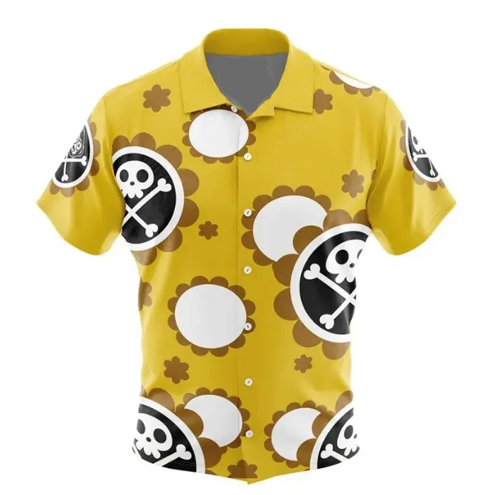 One Piece Hawaiian Button Up Aloha Shirt
