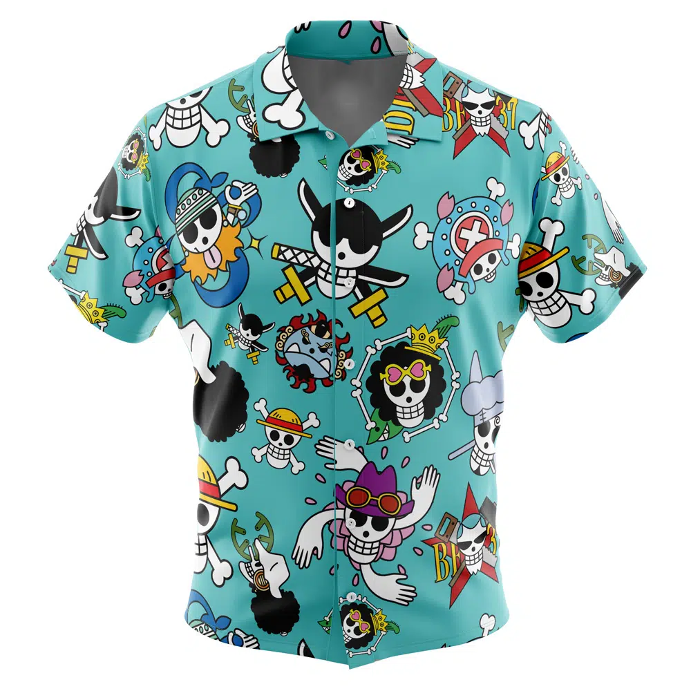 One Piece Hawaiian Button Up Aloha Shirt
