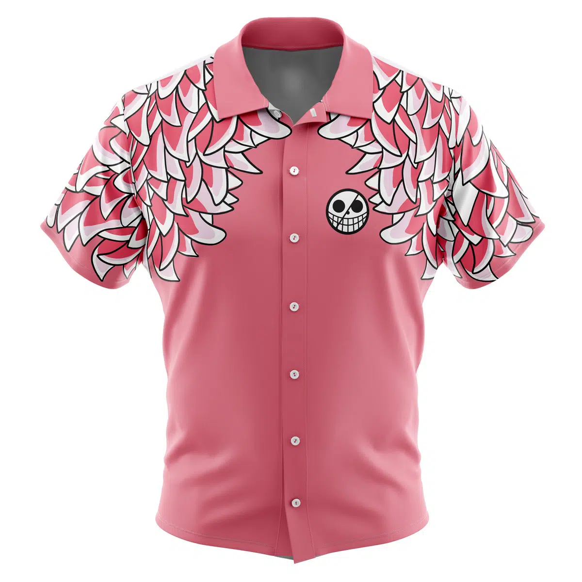 One Piece Hawaiian Button Up Aloha  Shirt