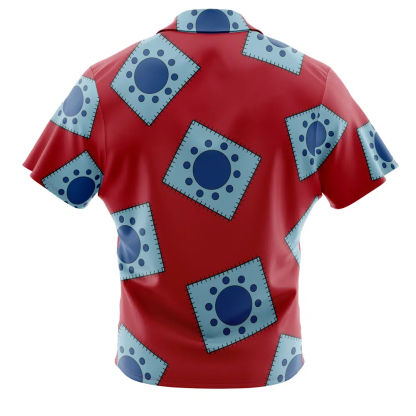 One Piece Hawaiian Button Up Aloha  Shirt