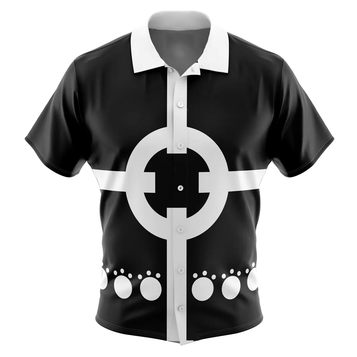 Roronoa Zoro Pre-Timeskip Stripes One Piece Hawaiian Button Up Aloha Shirt