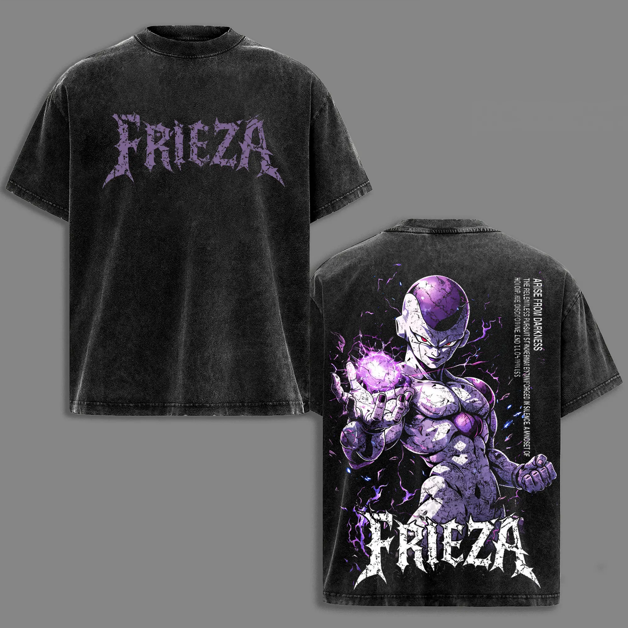 Frieza Dragon Ball Printed Unisex Washed T-Shirt