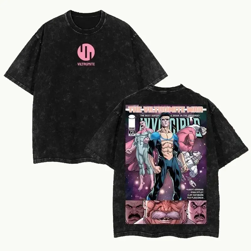 Invincible Printed Unisex Washed T-Shirt