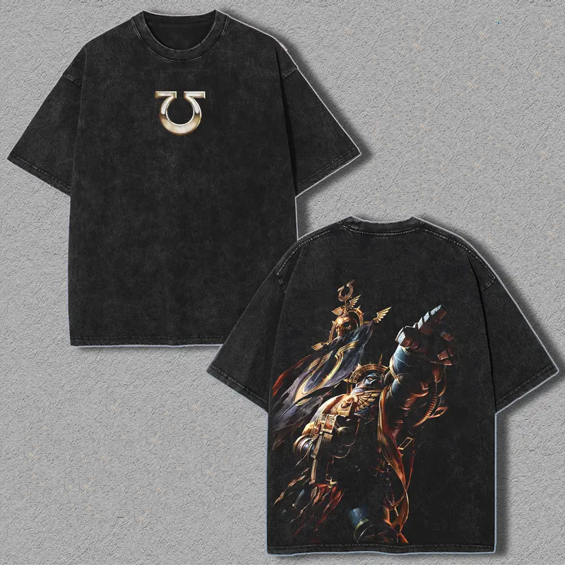 Warhammer 40k Traitor Legions Printed Unisex Washed T-Shirt