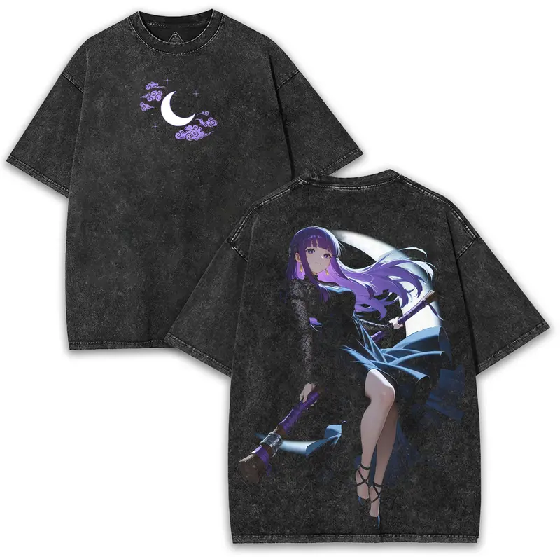 Fern x Frieren Printed Unisex Washed T-Shirt