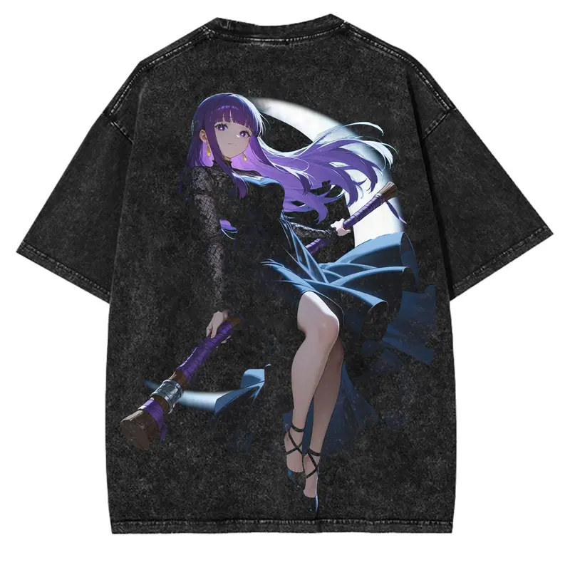 Fern x Frieren Printed Unisex Washed T-Shirt