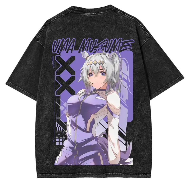 Uma Musume Printed Unisex Washed T-Shirt