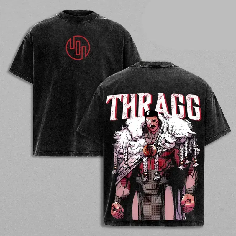 Thragg Invincible Printed Unisex Washed T-Shirt