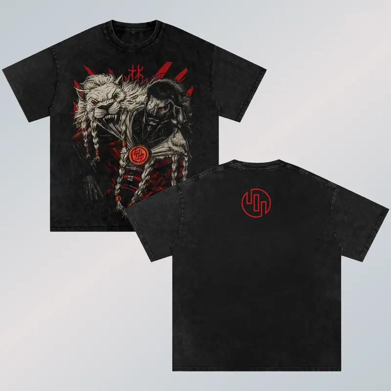Thragg Invincible Printed Unisex Washed T-Shirt