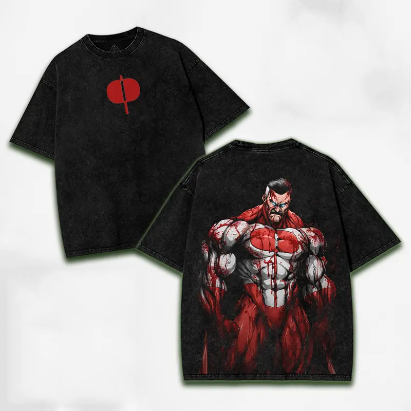 Invincible Printed Unisex Washed T-Shirt