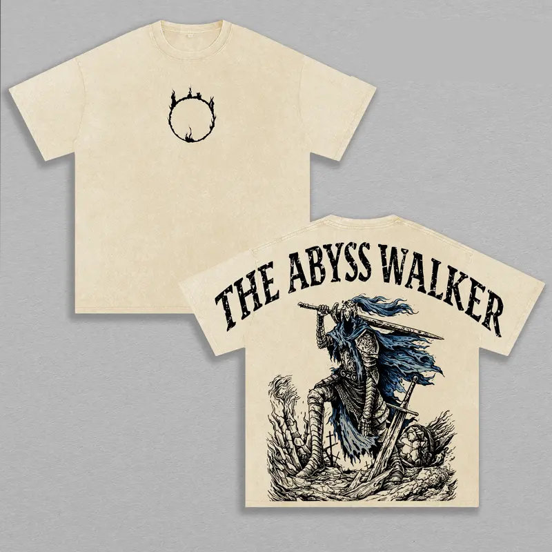 Abyss Walker Artorias Dark Souls Printed Unisex Washed T-Shirt