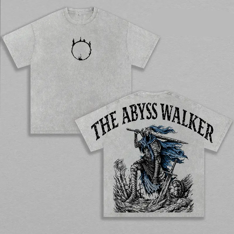 Abyss Walker Artorias Dark Souls Printed Unisex Washed T-Shirt