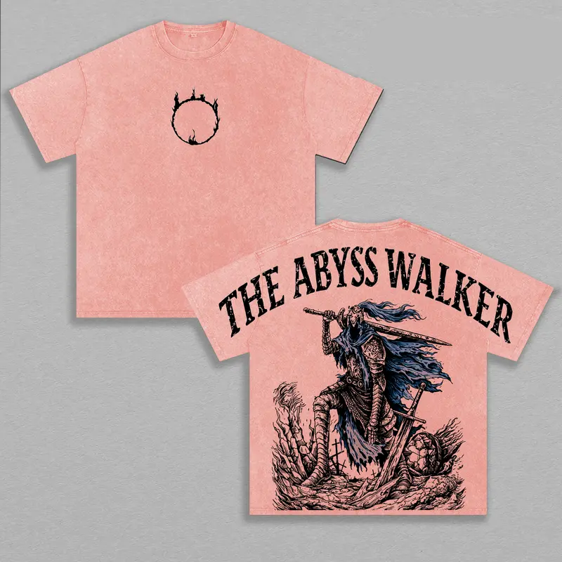 Abyss Walker Artorias Dark Souls Printed Unisex Washed T-Shirt